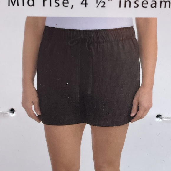 Hilary Radley Pants - Hilary Radley Women's M Pull-on Shorts Black Tencel e1140